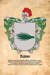 Escudo heráldico del apellido RAMO
