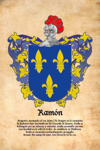 Escudo heráldico del apellido RAMON