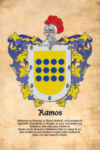 Escudo heráldico del apellido RAMOS