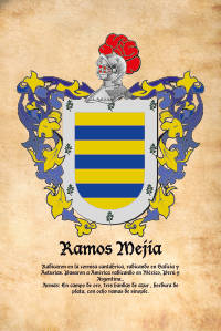 Escudo heráldico del apellido RAMOS MEJIA