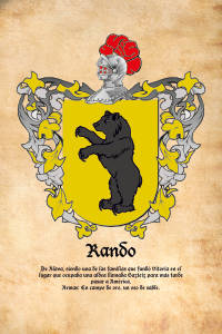 Escudo heráldico del apellido RANDO
