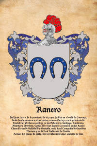 Escudo heráldico del apellido RANERO