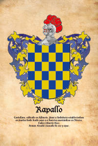 Escudo heráldico del apellido RAPALLO