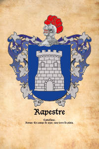 Escudo heráldico del apellido RAPESTRE