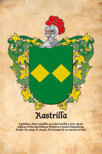 Escudo heráldico del apellido RASTRILLA