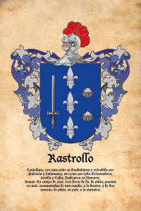 Escudo heráldico del apellido Rastrollo