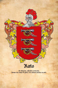 Escudo heráldico del apellido RATO