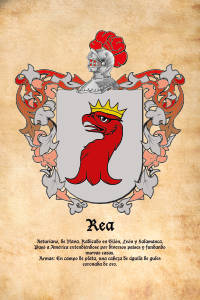 Escudo heráldico del apellido REA