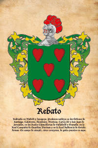 Escudo heráldico del apellido REBATO