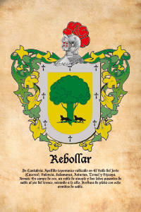 Escudo heráldico del apellido REBOLLAR