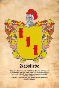 Escudo heráldico del apellido REBOLLEDO