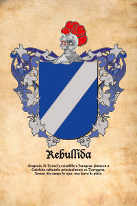 Escudo heráldico del apellido REBULLIDA