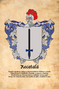 Escudo heráldico del apellido RECATALA
