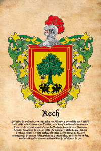 Escudo heráldico del apellido RECH