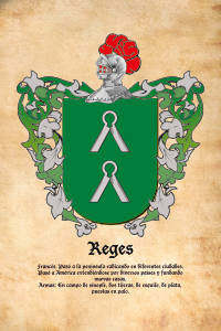 Escudo heráldico del apellido REGES