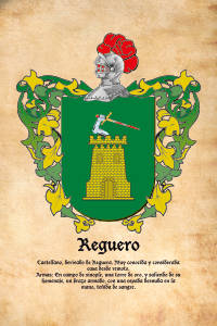 Escudo heráldico del apellido REGUERO