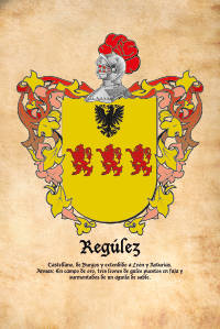 Escudo heráldico del apellido REGULEZ