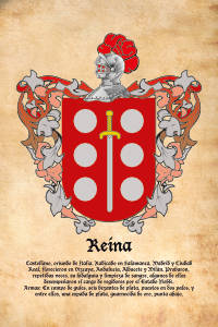 Escudo heráldico del apellido REINA