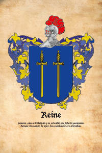 Escudo heráldico del apellido REINE