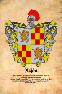 Escudo heráldico del apellido REJON