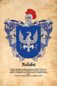 Escudo heráldico del apellido RELOBA