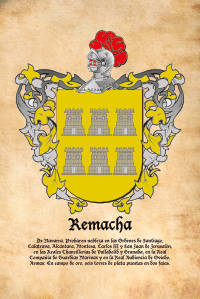 Escudo heráldico del apellido REMACHA