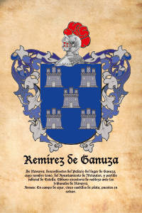 Escudo heráldico del apellido Remirez de Ganuza