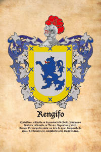 Escudo heráldico del apellido RENGIFO