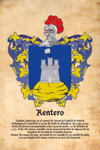 Escudo heráldico del apellido RENTERO