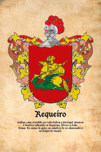 Escudo heráldico del apellido REQUEIRO