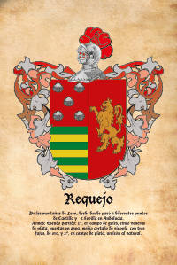 Escudo heráldico del apellido REQUEJO
