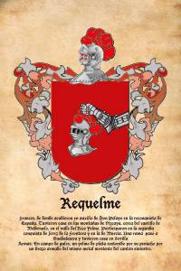 Escudo heráldico del apellido REQUELME