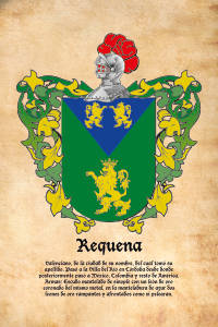 Escudo heráldico del apellido REQUENA