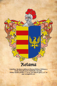 Escudo heráldico del apellido RETAMA