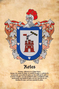 Escudo heráldico del apellido RETES