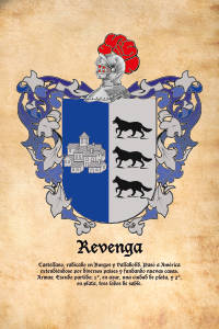 Escudo heráldico del apellido REVENGA