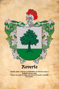 Escudo heráldico del apellido REVERTE