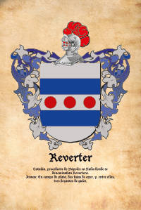 Escudo heráldico del apellido REVERTER