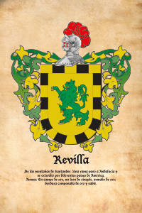 Escudo heráldico del apellido REVILLA