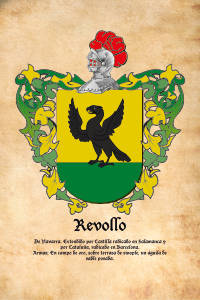 Escudo heráldico del apellido REVOLLO