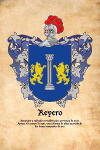 Escudo heráldico del apellido REYERO