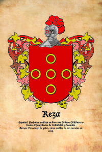 Escudo heráldico del apellido REZA