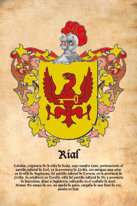 Escudo heráldico del apellido RIAL
