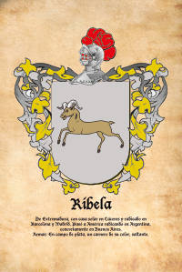 Escudo heráldico del apellido RIBELA