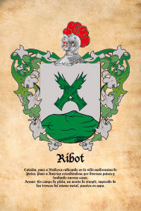 Escudo heráldico del apellido RIBOT