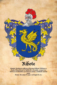Escudo heráldico del apellido RIBOTE