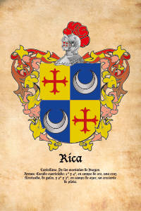 Escudo heráldico del apellido RICA