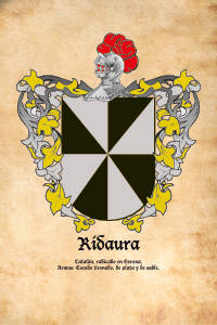 Escudo heráldico del apellido RIDAURA