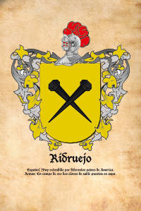 Escudo heráldico del apellido RIDRUEJO