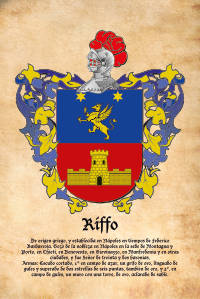 Escudo heráldico del apellido RIFFO